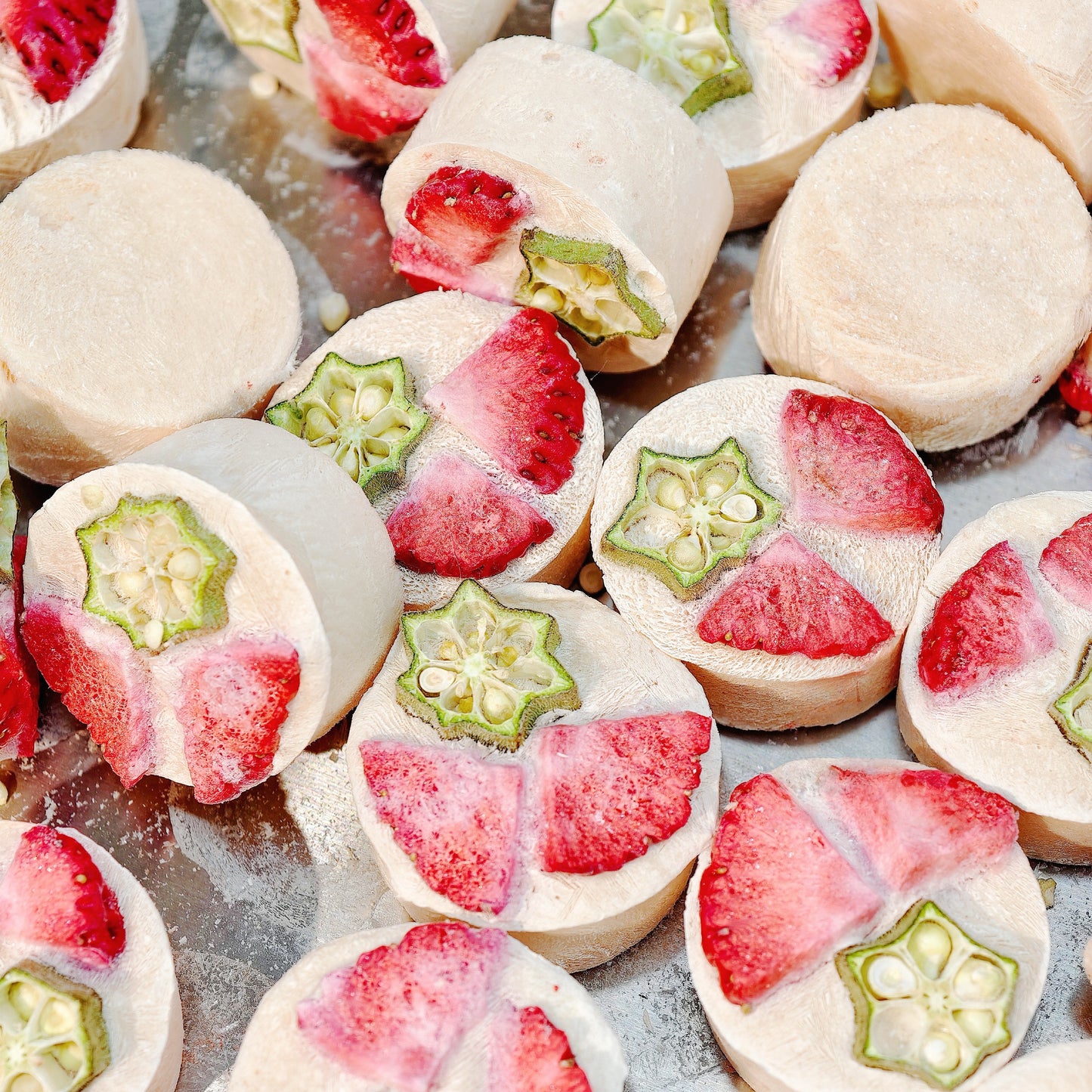 士多啤梨秋葵鬆餅