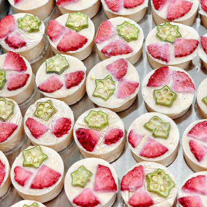 士多啤梨秋葵鬆餅